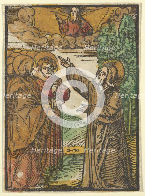 Christ Talking about his Return to the Father, from Das Plenarium, 1517. Creator: Hans Schäufelein the Elder.