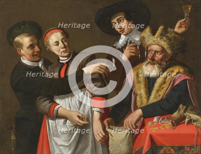 Rivals, First Half of 17th cen.. Creator: Moeyaert, Claes Cornelisz. (1592-1655).