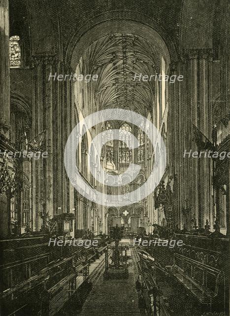 'Norwich Cathedral. The Choir, Looking East', 1898. Creator: Unknown.