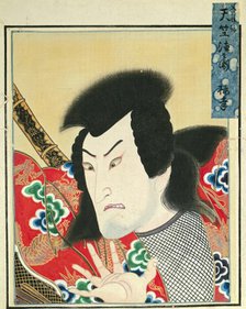 Leaf from Album of Actor Portraits, c. 1790-1810. Creator: Shorakusai (Japanese).