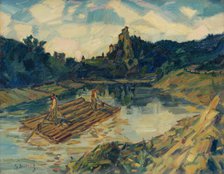 Rafters. On the River Orava, 1935-1940. Creator: Gustav Mally.