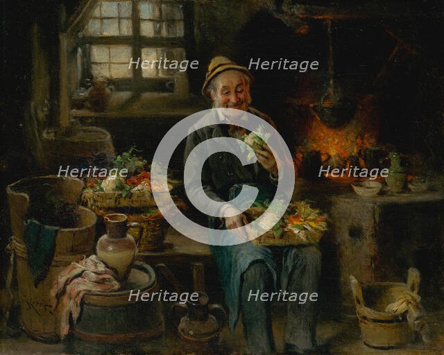 Old Man in the Kitchen, 1875-1890. Creator: Hermann Armin Kern.