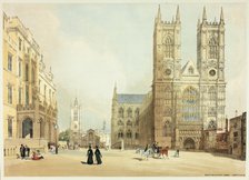 Westminster Abbey, Hospital and Company, plate seven from Original Views of London as It Is, 1842. Creator: Thomas Shotter Boys.