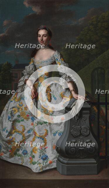 Portrait of Charlotte Beatrix Strick van Linschoten, 1755. Creator: Mattheus Verheyden.