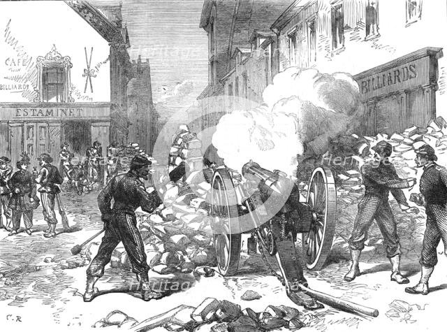 The French Siege of Paris: advanced post in the village of Issy, 1871. Creator: C. R..