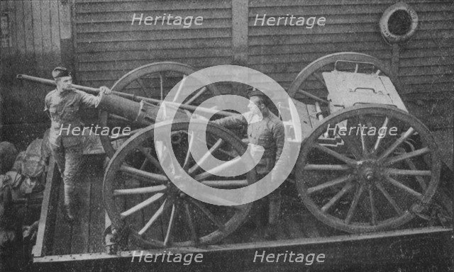 'Howitzer on a Railway Truck', 1902. Artist: William Gregory & Co.