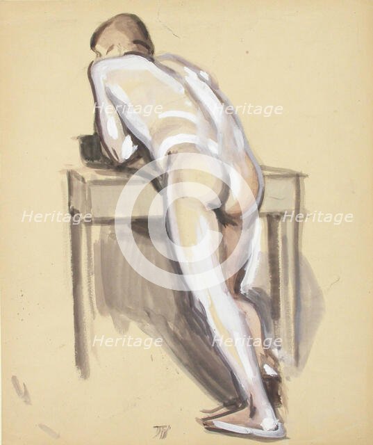 Naked practice, c1910s. Creator: Verner Thome.