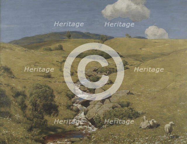 View from the Black Forest, 1893. Creator: Hans Thoma.