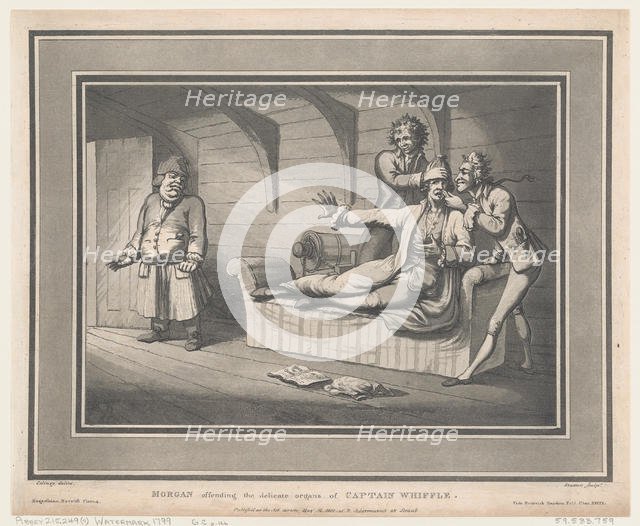 Morgan Offending The Delicate Organs of Captain Whiffle, May 12, 1800., May 12, 1800. Creator: Thomas Rowlandson.