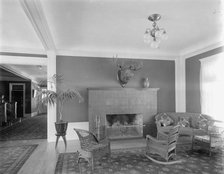 White Mts., N.H., Profile House, corner of the lobby, between 1900 and 1920. Creator: Unknown.