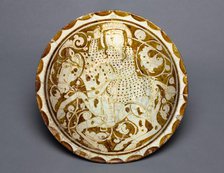 Luster Dish with Polo Player, 1170-1200. Creator: Unknown.