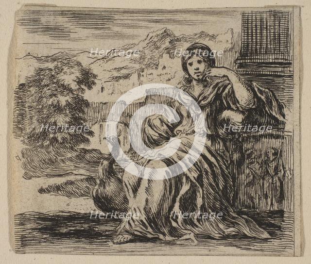 Juno, from 'Game of Mythology' (Jeu de la Mythologie), 1644. Creator: Stefano della Bella.