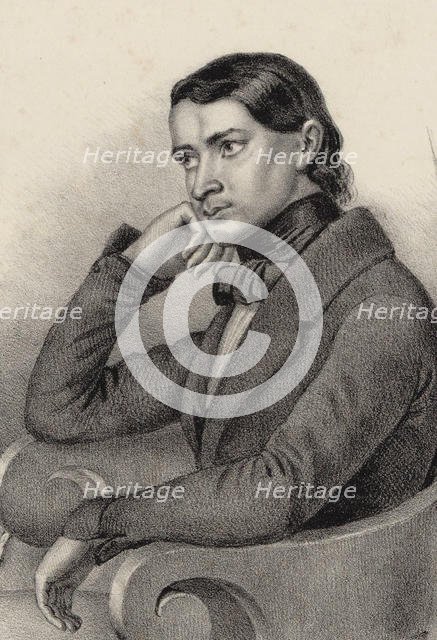 Portrait of the Composer Alfred Joly, 1850. Creator: Anonymous.