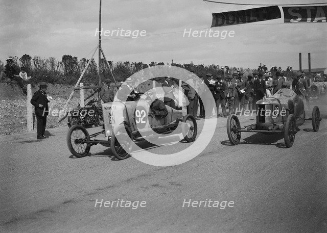 GN Kim II of Archie Frazer-Nash and AC of JA Joyce, Southsea Speed Carnival, Hampshire. 1922. Artist: Bill Brunell.