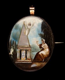Mourning Pin, 1790s. Creator: Unknown.