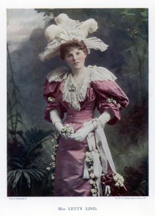 Letty Lind, actress and dancer, 1901.Artist: W&D Downey