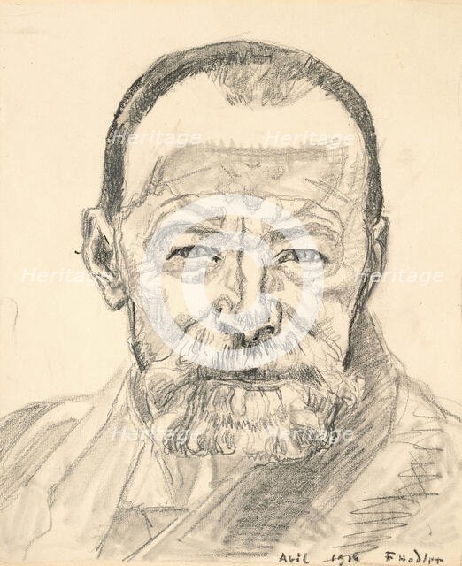 Self-portrait, 1916. Creator: Hodler, Ferdinand (1853-1918).