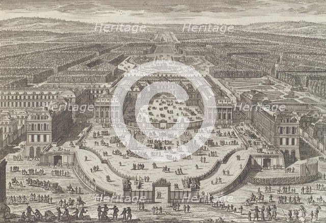 Veüe generale du chateau de Versailles, 1680s., 1680s. Creator: Adam Perelle.