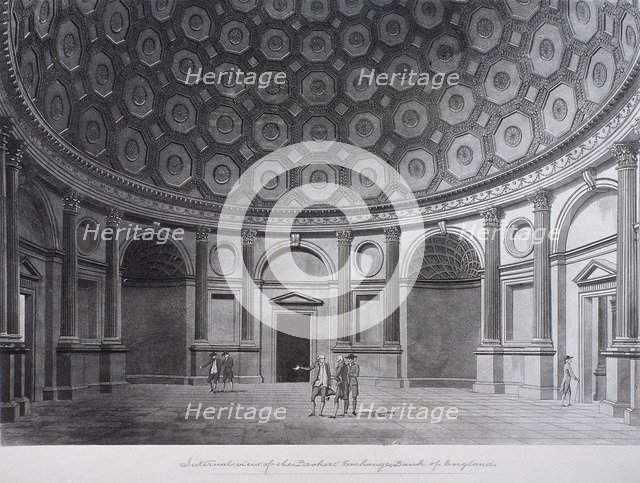 Bank of England, Threadneedle Street, London, c1790. Artist: Thomas Malton II