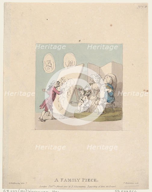 A Family Piece, March 1, 1803., March 1, 1803. Creator: Thomas Rowlandson.