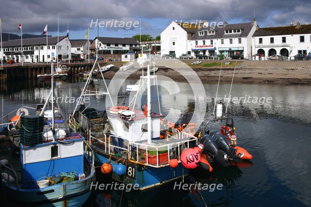 Fishing boats, Ullapool harbour, Highland, Scotland.