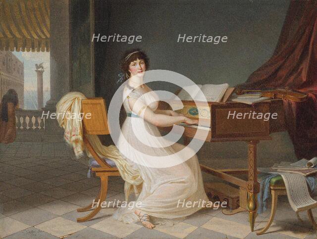 Portrait of the opera singer Elizabeth Billington (1765-1818), 1795. Creator: Gauffier, Louis (1761-1801).