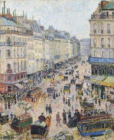 The Rue Saint-Lazare, bright weather, 1893. Creator: Pissarro, Camille (1830-1903).