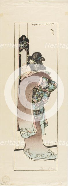 The Mirror, 1904. Creator: Helen Hyde.