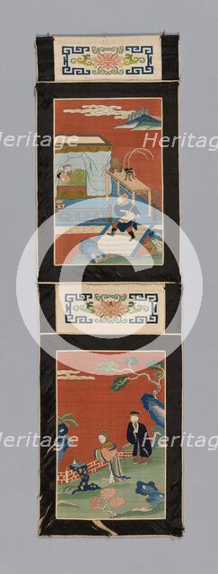 Panel (For a Screen), China, Qing dynasty (1644-1911), 1875/1900. Creator: Unknown.