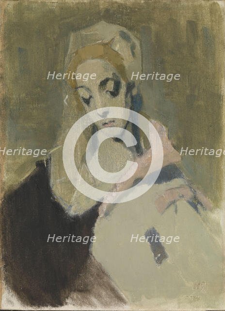 My Worldly Madonna, 1944. Creator: Helene Schjerfbeck.
