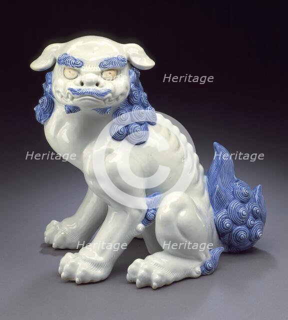 Seated Chinese Lion, Late 19th century. Creator: Unknown.