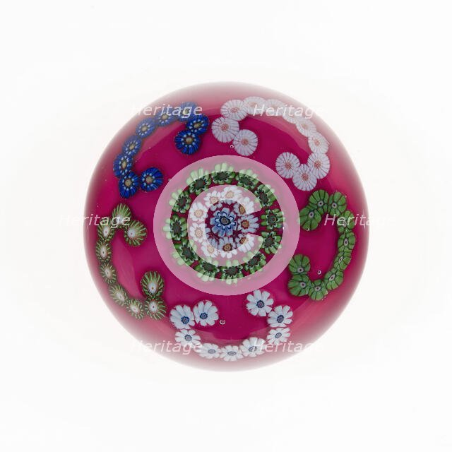 Paperweight, France, c. 1845/60. Creator: Clichy Glassworks.