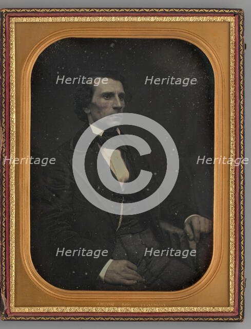 Untitled (Portrait of a Seated Man), 1855. Creator: Rufus Anson.