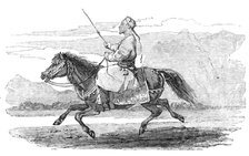 Sketches in Cashmere - Tartar of Ladak, and Yarkund Pony, 1857. Creator: Unknown.