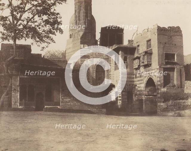 Boûlâk, Carrefour (Mosquée, Café, etc.), 1851-52, printed 1853-54. Creator: Félix Teynard.