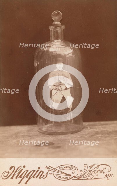 Man in Bottle, ca. 1888. Creator: John C. Higgins.