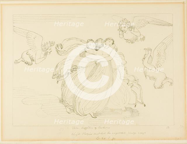 The Harpies and the Daughters of Pandarus, n.d. Creator: John Flaxman.