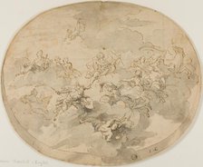 Design for Ceiling Fresco: Apollo and the Muses with Minerva Destroying Ignorance, n.d. Creator: Sir James Thornhill.