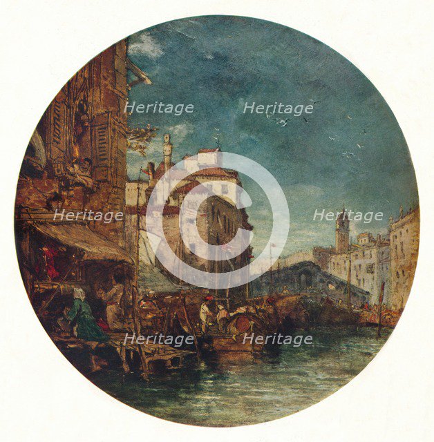 'Grand Canal, Venice', c1850. Artist: James Holland.