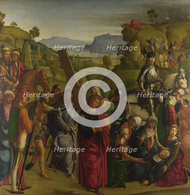 Christ carrying the Cross and the Virgin Mary Swooning, c. 1501. Artist: Boccaccino, Boccaccio (1468-1525)