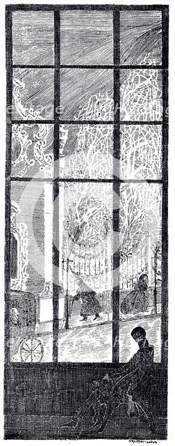 Illustration for The Round Dance of Seasons by K. Balmont, 1907. Artist: Drittenpreis, Vladimir Petrovich (1878-1916)