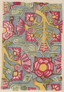 Floral design, c1950. Creator: Shirley Markham.