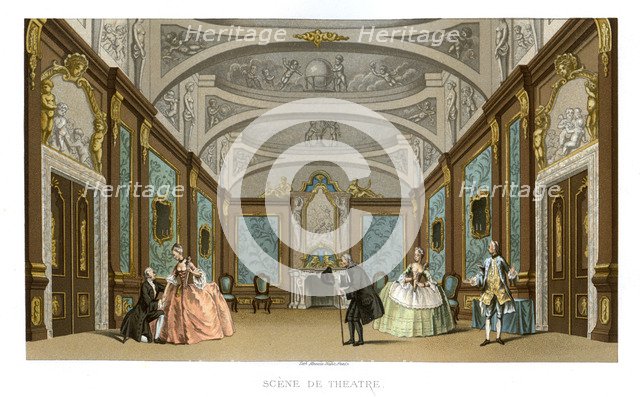 Scene from a play, (1885).Artist: Charpentier