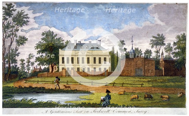 A gentleman's seat on Stockwell Common, Lambeth, London, 1792.              Artist: Anon