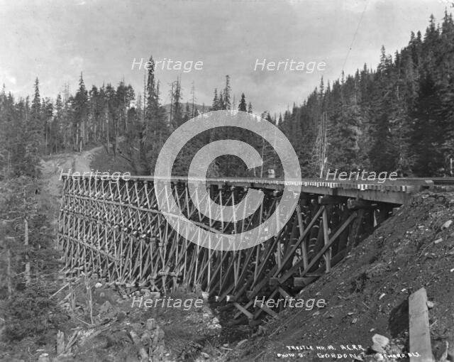 Trestle no. 19 of A.C. Railroad, between c1900 and 1927. Creator: Unknown.