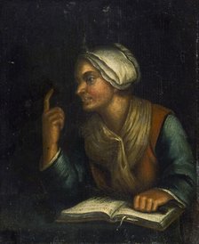 An old woman with an open book, 1800-1899. Creator: Unknown.