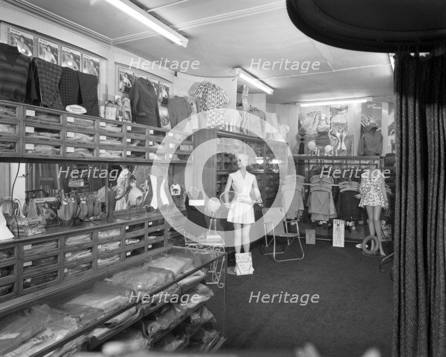 Sports shop interior, Sheffield, South Yorkshire, 1961.  Artist: Michael Walters