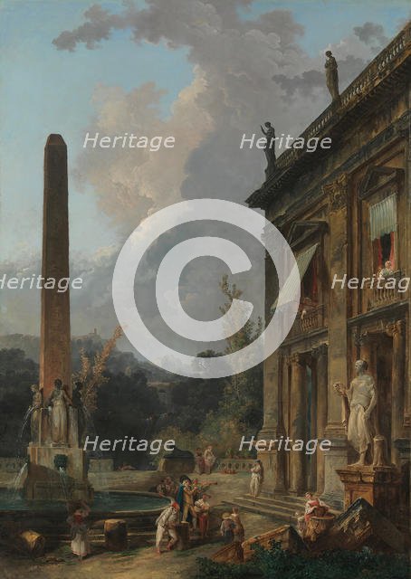 Wandering Minstrels. Creator: Hubert Robert.