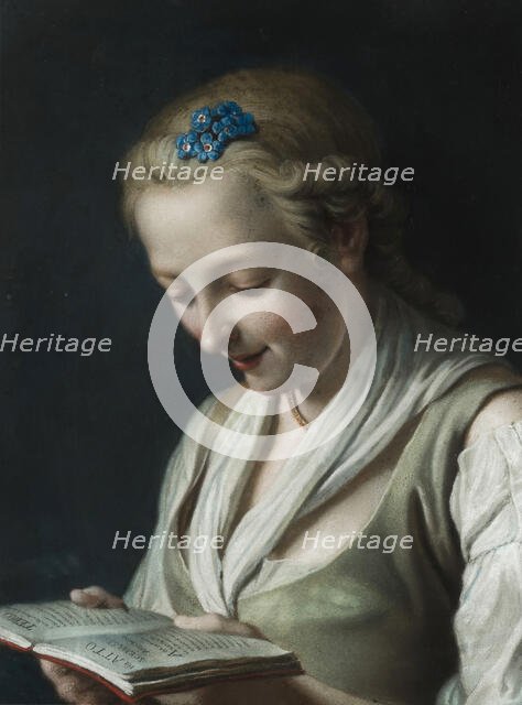 A girl reading. Creator: Rotari, Pietro Antonio (1707-1762).