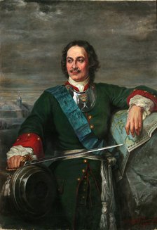 Peter the Great (After Hippolyte Delaroche), 1914. Artist: Bezler-Ciszewska, Henryka  